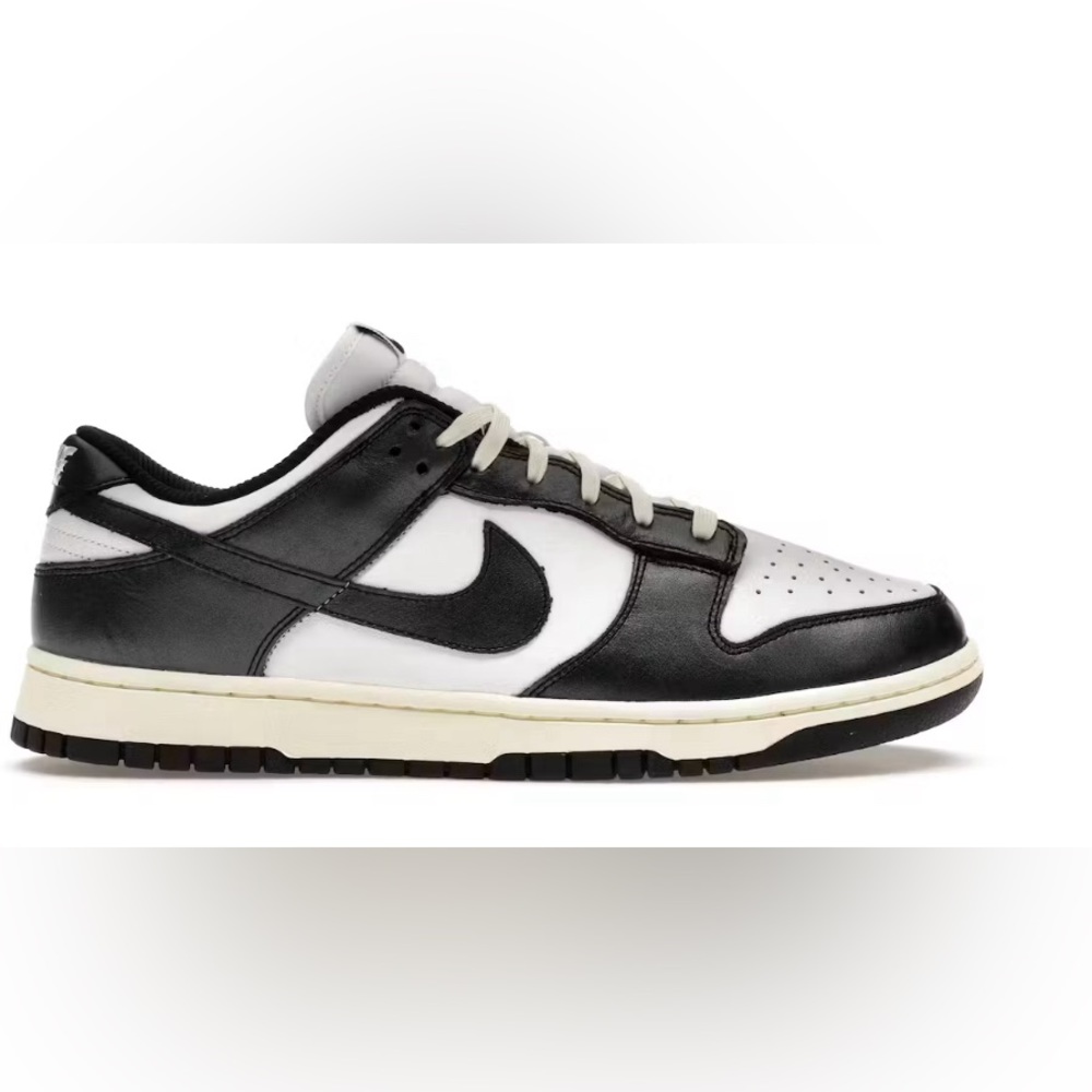 Womens Nike Dunk Low PRM Shoes "Vintage Panda" Black White FQ8899-100 Si…